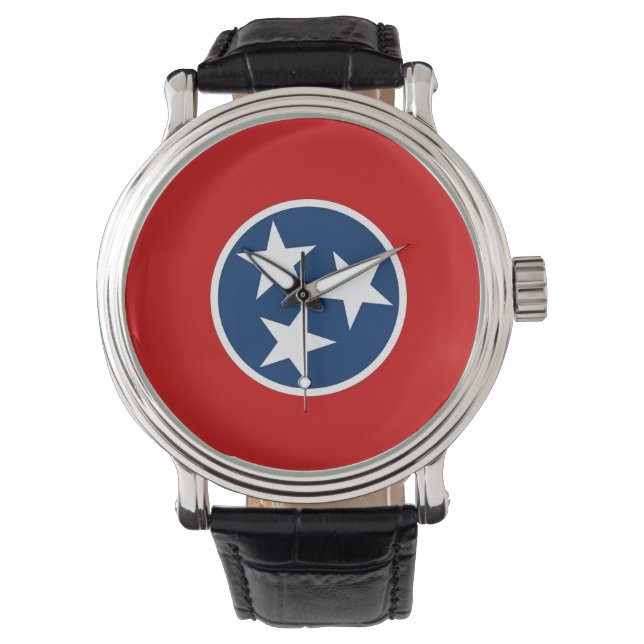 Patriottisch horloge met vlag van Tennessee (Voorkant)