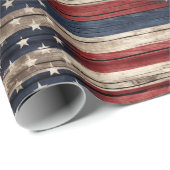 Patriottisch houten inpakpapier (Rol Hoek)