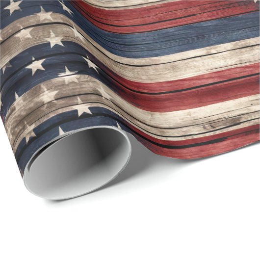 Patriottisch houten inpakpapier (Rol Hoek)