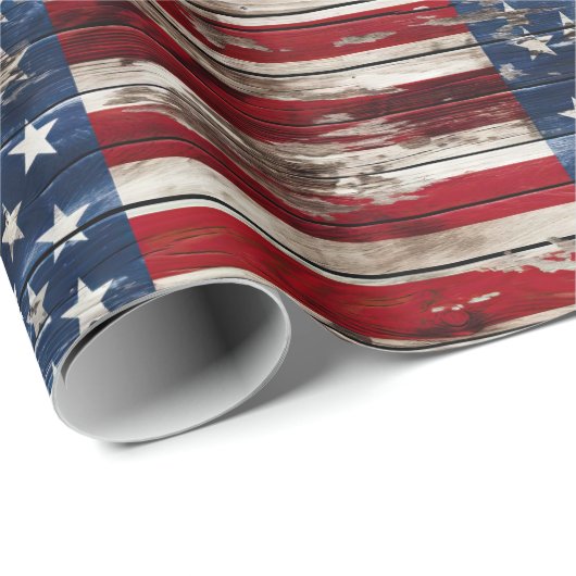 Patriottisch houten inpakpapier (Rol Hoek)
