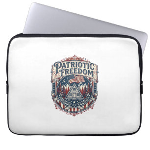 Patriottisch huis weekend vector grafische T-shirt Laptop Sleeve