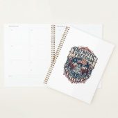 Patriottisch huis weekend vector grafische T-shirt Planner (Display)