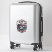 Patriottisch huis weekend vector grafische T-shirt Sticker (Koffer)