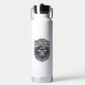 Patriottisch huis weekend vector grafische T-shirt Waterfles (Voorkant)