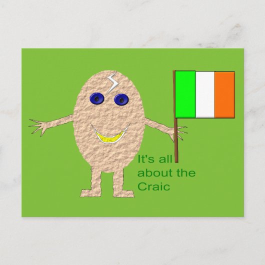Patriottisch Iers Ei Briefkaart (Voorkant)