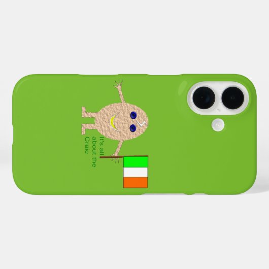Patriottisch Iers Ei Case-Mate iPhone Case (Achterkant (horizontaal))
