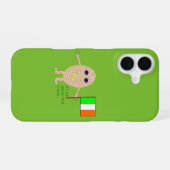 Patriottisch Iers Ei iPhone 16 Hoesje (Achterkant horizontaal)