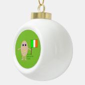 Patriottisch Iers eierornament Keramische Bal Ornament (Rechts)