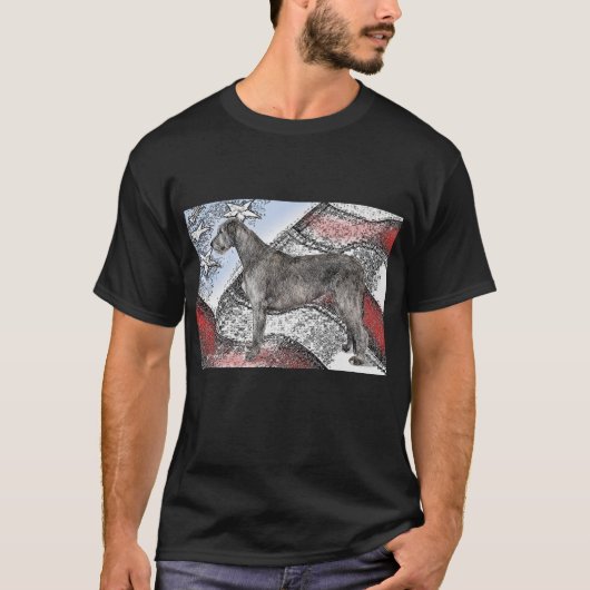 Patriottisch Iers Wolfshond T-shirt (Voorkant)