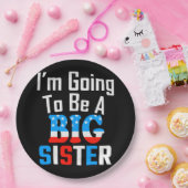 Patriottisch ik ga een grote zuster worden papieren bordje (Feest)