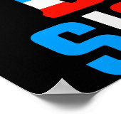 Patriottisch ik ga een grote zuster worden poster (Hoek)