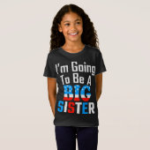 Patriottisch ik ga een grote zuster worden t-shirt (Voorkant volledig)