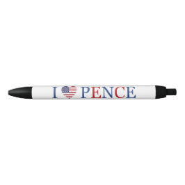 Patriottisch Ik Hart Liefde Mike Pence Vlag Zwarte Inkt Pen