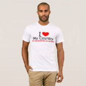 Patriottisch Ik hou van mijn landt-shirt T-shirt (Voorkant volledig)