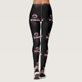 Patriottisch ik hou van mijn veteranenleger leggings (Achterkant)