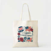 Patriottisch Ik steun federale werknemers, arbeide Tote Bag (Voorkant)