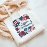 Patriottisch Ik steun federale werknemers, arbeide Tote Bag<br><div class="desc">Show uw steun aan Amerikaanse federale medewerkers in deze turbulente tijden met deze patriottische canvas tas</div>