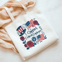 Patriottisch Ik steun federale werknemers, arbeide