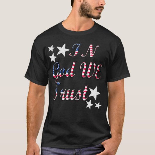 Patriottisch in God, we vertrouwen op het Mannen S T-shirt (Voorkant)