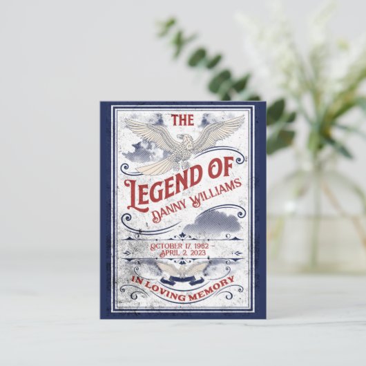 Patriottisch In Liefdevolle Herinnering Veteranen  Briefkaart (Staand voorkant)