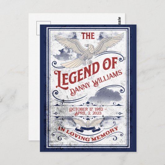 Patriottisch In Liefdevolle Herinnering Veteranen  Briefkaart (Voorkant / Achterkant)