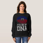 patriottisch in mijn DNA Haïti-vinger Trui (Voorkant volledig)