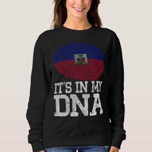 patriottisch in mijn DNA Haïti-vinger Trui (Voorkant)