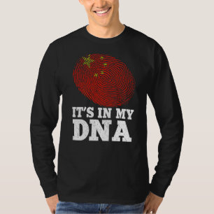 Patriottisch in mijn DNA-vingerafdruk, China vlag T-shirt