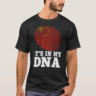 Patriottisch in mijn DNA-vingerafdruk, China vlag T-shirt