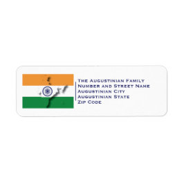 Patriottisch | INDIA FLAG Etiket