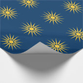 Patriottisch inpakpapier met de vlag van Macedonië (Hoek)