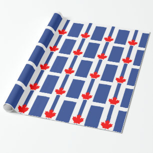 Patriottisch inpakpapier met de vlag van Toronto