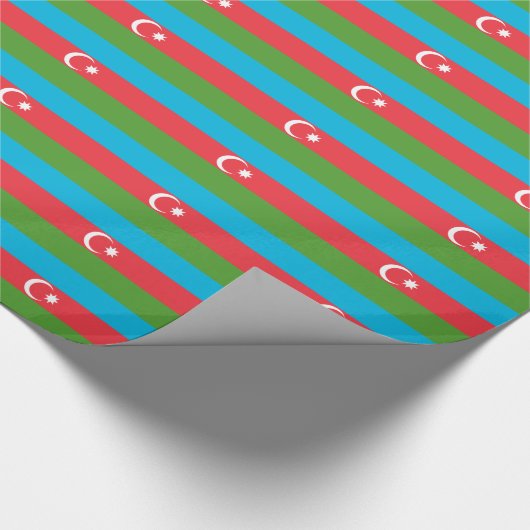 Patriottisch inpakpapier met Vlag van Azerbeidzjan (Hoek)