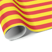 Patriottisch inpakpapier met vlag van Catalonië (Rol Hoek)