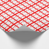 Patriottisch inpakpapier met vlag van Georgië (Hoek)