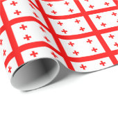 Patriottisch inpakpapier met vlag van Georgië (Rol Hoek)