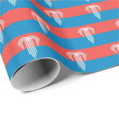 Patriottisch inpakpapier met Vlag van Kansas City (Rol Hoek)