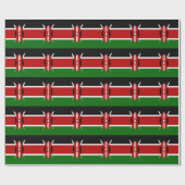 Patriottisch inpakpapier met vlag van Kenia (Vlak)