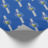 Patriottisch inpakpapier met vlag van Las Vegas (Hoek)