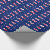 Patriottisch inpakpapier met vlag van Nieuw-Zeelan (Hoek)