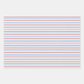 Patriottisch inpakpapier plat vel set van 3 (Voorkant 3)