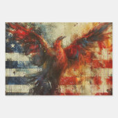 Patriottisch Inpakpapier voor Decoupage 3 Vellen (Voorkant)