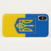 Patriottisch Iphone X-Hoesje met vlag van Oekraïne Case-Mate iPhone Case (Achterkant (horizontaal))