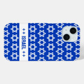 Patriottisch Israëlisch hoesje, witte David Star / Case-Mate iPhone Case (Achterkant (horizontaal))