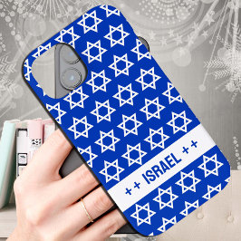 Patriottisch Israëlisch hoesje, witte David Star / iPhone 15 Case