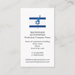 patriottisch | ISRAËLISCHE VLAG | Foto Visitekaart Visitekaartje