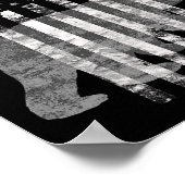 Patriottisch Jagen Beer Amerikaanse Vlag Jagers Poster (Hoek)