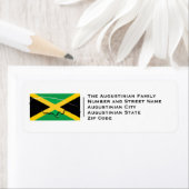 Patriottisch | Jamaicaanse vlag | Terugkeeradres J Etiket (Insitu)