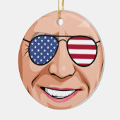 Patriottisch Joe Holiday Ceramic Ornament (Links)