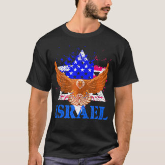 Patriottisch Joods Amerika VS Vlag Israël T-shirt